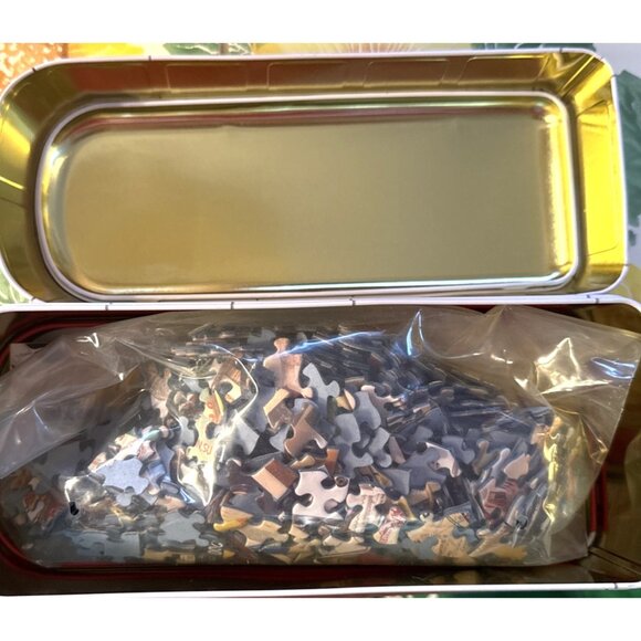 VW Bus Tin "Road Trip" Collage 550 Pc Jigsaw Puzzle Eurographics - Picture 8 of 11